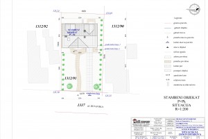 1. Situacioni plan sa osnovom krova